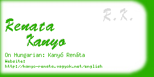 renata kanyo business card